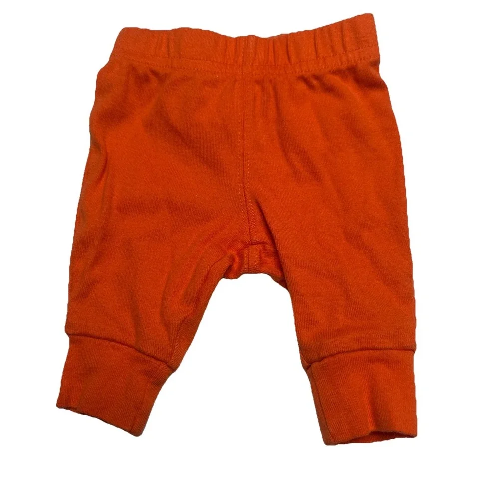 Carters‎ Baby Newborn Pumpkin Jack-O-Lantern Orange Cotton Jogger Pants 1T248510
